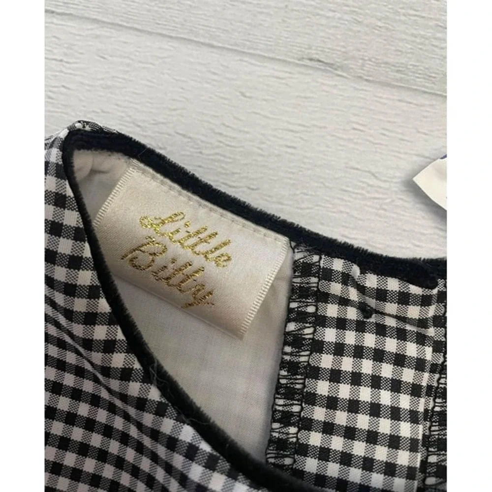 Little Bitty‎ Black And White Checkered Girls Dress Size 5